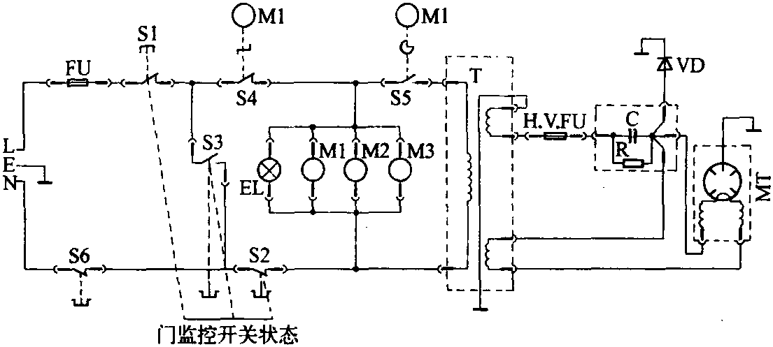 二、格兰仕WD800型烧烤微波炉的检修